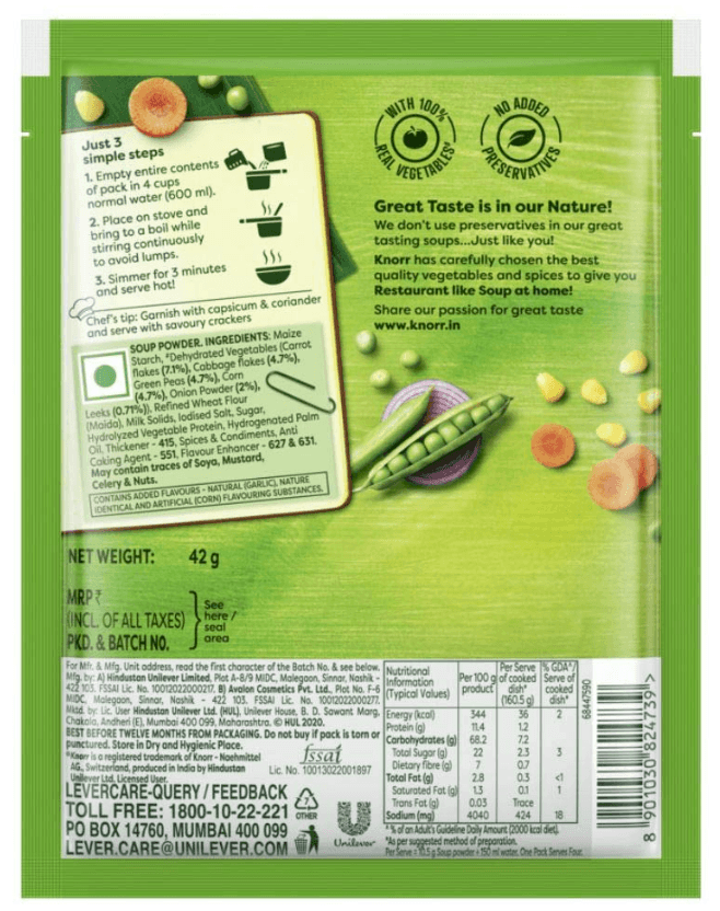 Knorr Classic Mix Veg Soup view 2