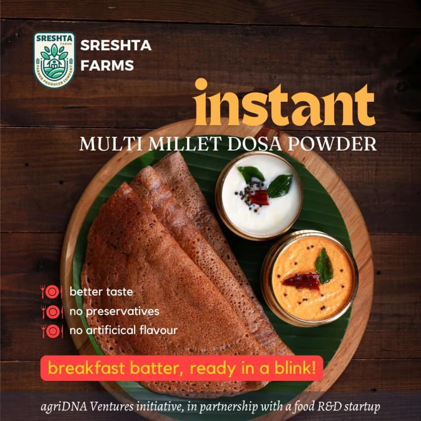 Sreshta Farms Instant Multi Millet Dosa Mix view 3