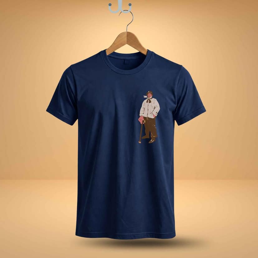 Trishoolin "Retro Gentleman" Anime Theme Graphic T-Shirt | Design 40012MB