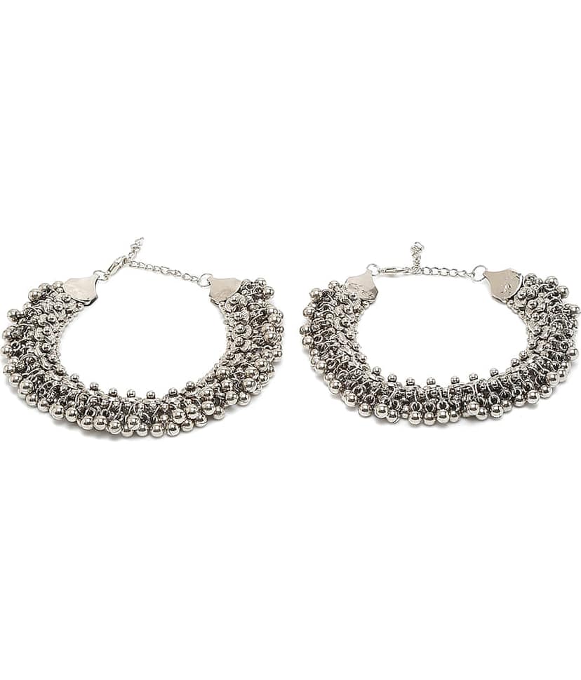 YOUBELLA Silver Anklets ( Pack of 1 ) view 2