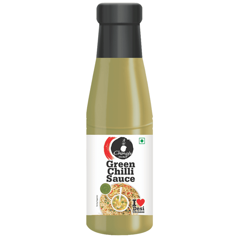 Chings Secret Green Chilli Sauce, 190 G Bottle view 2