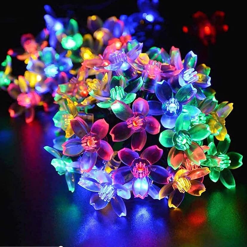 GLOWSERIE RGB Flower Fairy Lights – Aesthetic Multicolor LED Lights for Bedroom & Party Décor