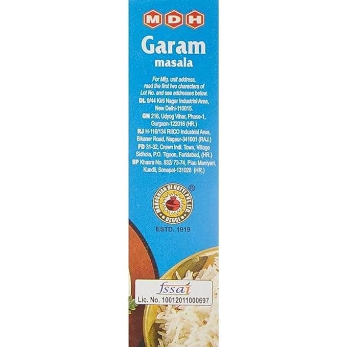 MDH Spices | Garam Masala | 100 Gm Each | Pack of 2 | 200 Gm Pack view 6