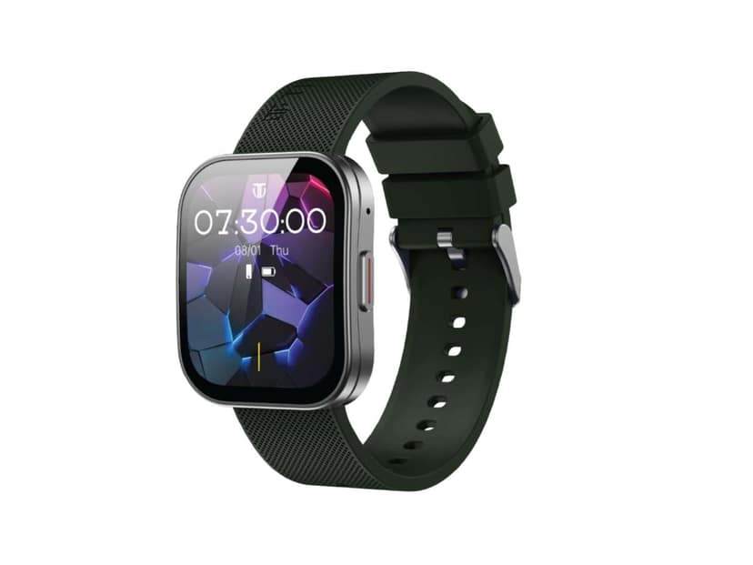 Titan ZEAL 2.0 Smartwatch with 1.85 AMOLED Display,60Hz Refresh Rate, Infinite AI Watch Faces,AI Chat,AI Voice assistant,Smart Hydration,Multiple Menu - Gun Green