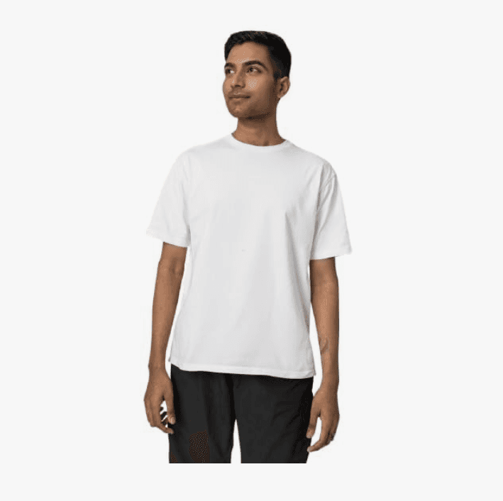 White T-Shirt for Men | 100% Cotton