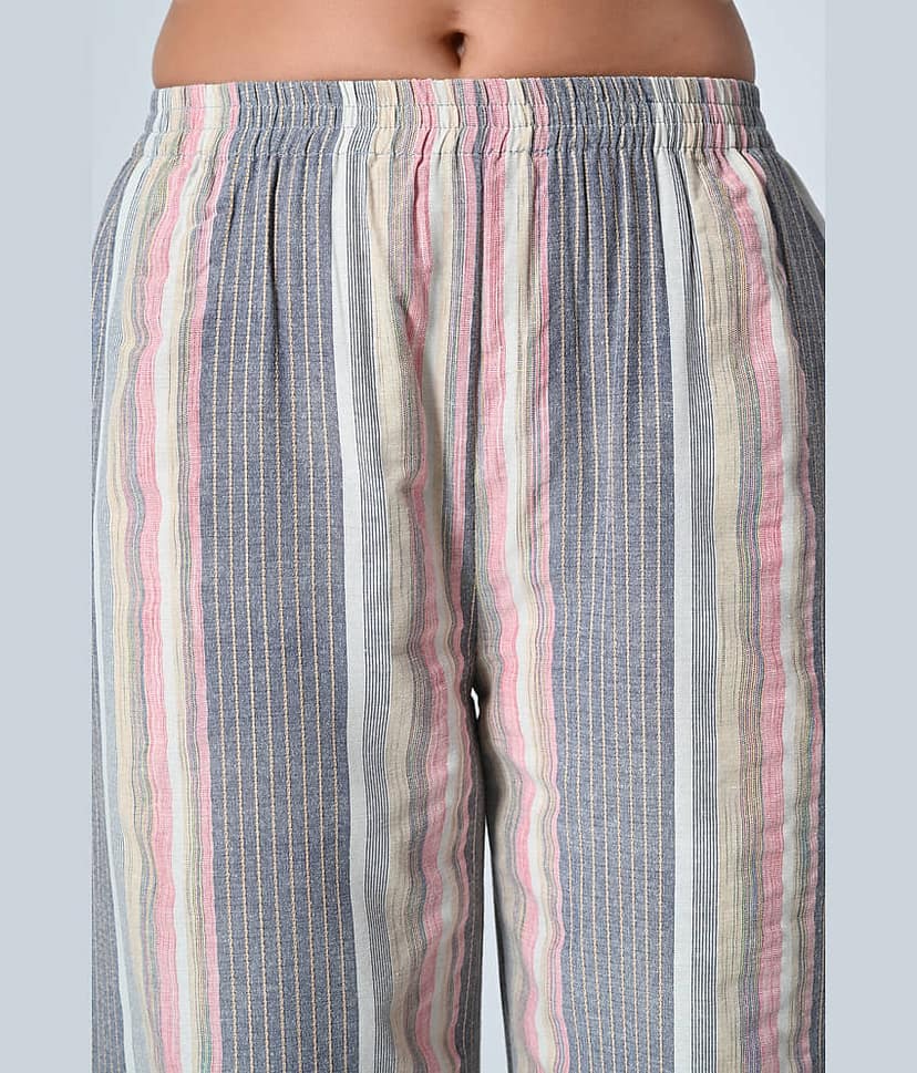 ALL WAYS YOU Grey Cotton Blend Straight Women's Palazzos ( Pack of 1 ) view 2