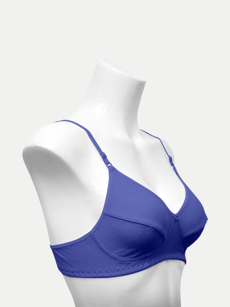 Women Daisy Bra Royal blue Color view 2