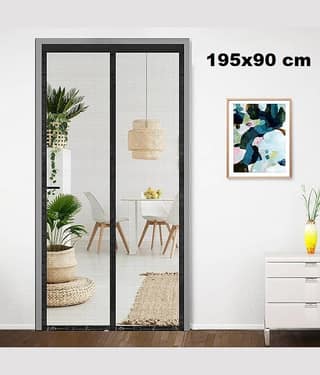 CASA FURNISHING - Black HDPE - High Density Poly Ethylene Hanging Mosquito Net ( Pack of 1 )