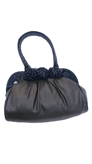Women's Fashion Handbag - Stylish PU Leather Shoulder Bag with Bow Detail