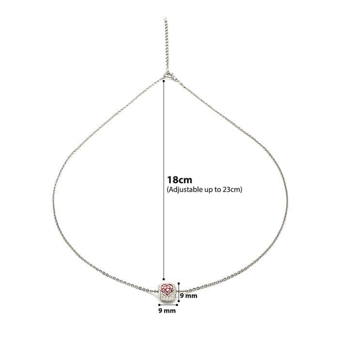 Silver Heartsy Pendant with Chain view 4