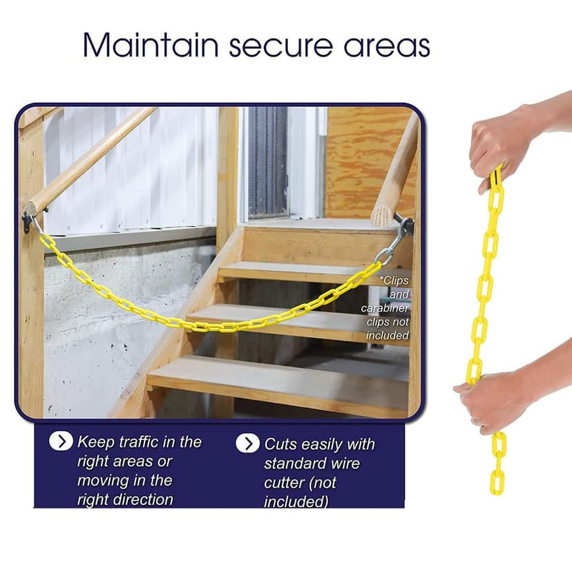 REZNOR Heavy Duty Thermoplastic Coated Metal Link Chain Set for Hammock Swing Indoor Outdoor view 2