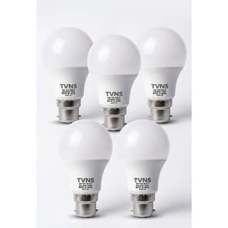 (Pack of 5) 9 Watt B22 LED Light Bulb Energy Efficient (Natural White)