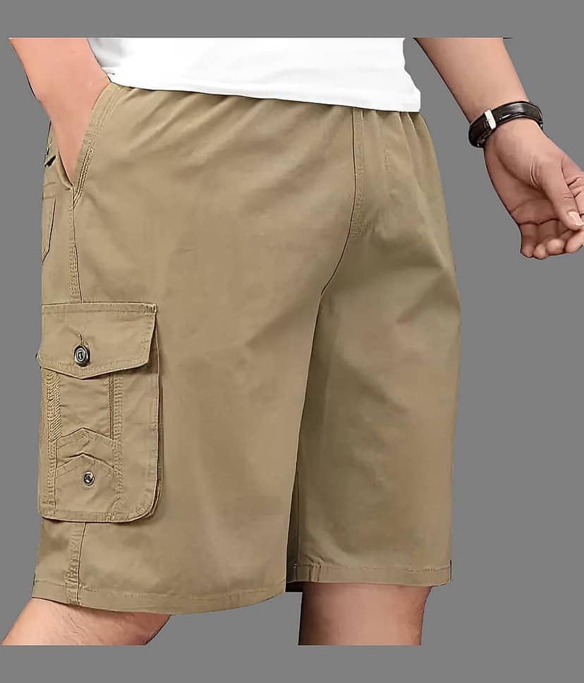 Reoutlook Black Cotton Blend Men's Cargos ( Pack of 1 )