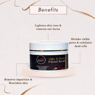 INDOPOWER ADd141-COFFEE CHOCOLATE FACIAL SCRUB 100g.