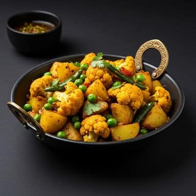 Aloo Matar Gobhi Dry