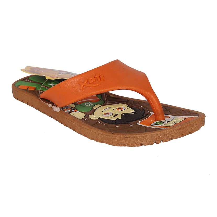 KATS SLIPPER KIDS TAN BOYS KV-402 view 2