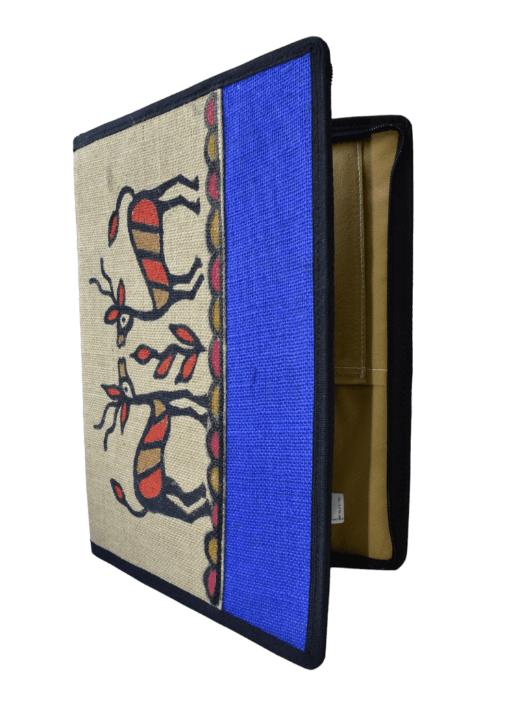 Jharcraft Jute File Folder With Sohrai (FF00223) view 2