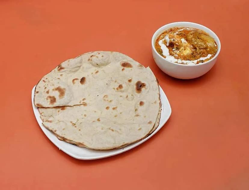 2 Piece Roti With Butter Chicken