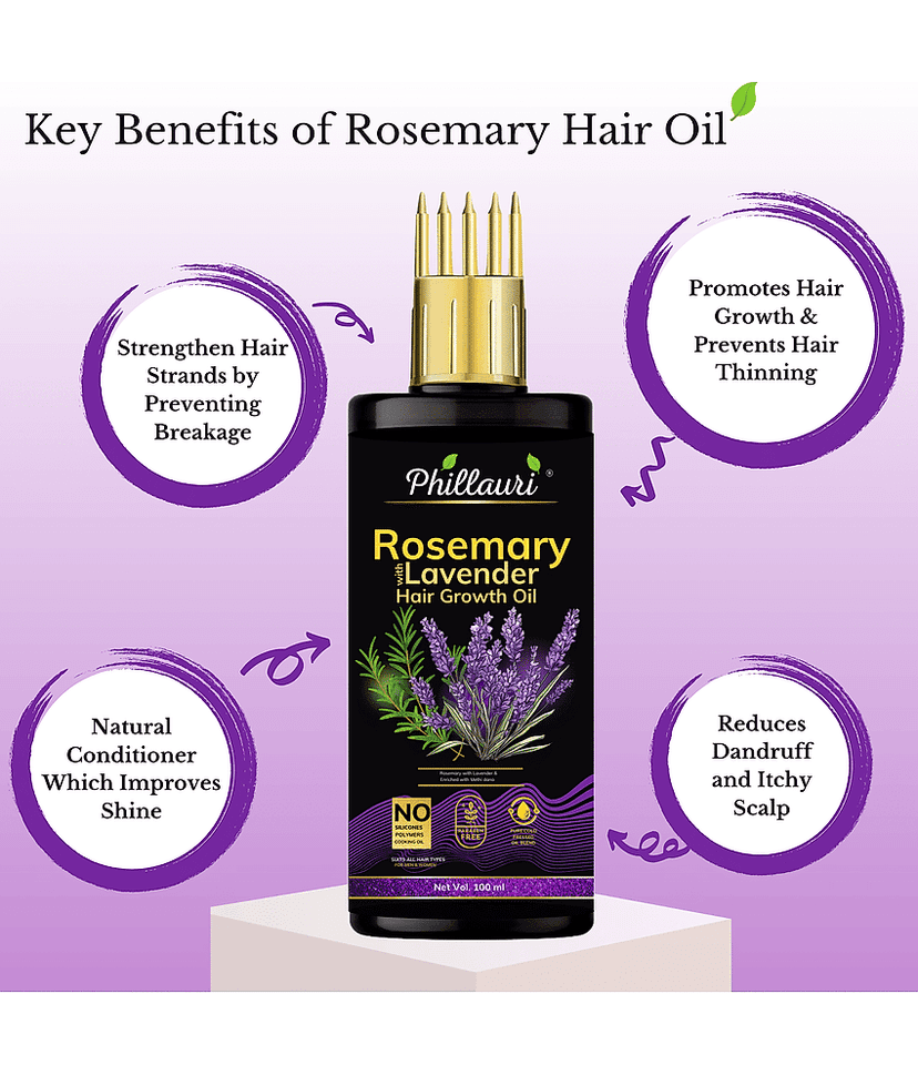 Phillauri - Anti Hair Fall Rosemary Oil 600 ml ( Pack of 2 ) view 2