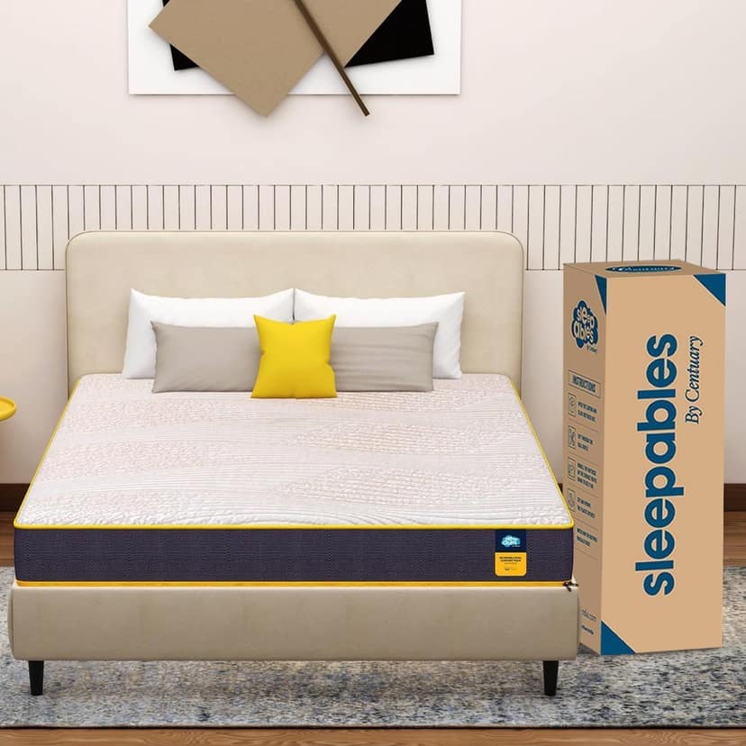 Centuary Mattresses Sleepables Reversible Dual Comfort Firm and Soft High Resilience Foam (5/6 inch) (Single/Double/Queen/King) Mattress view 2