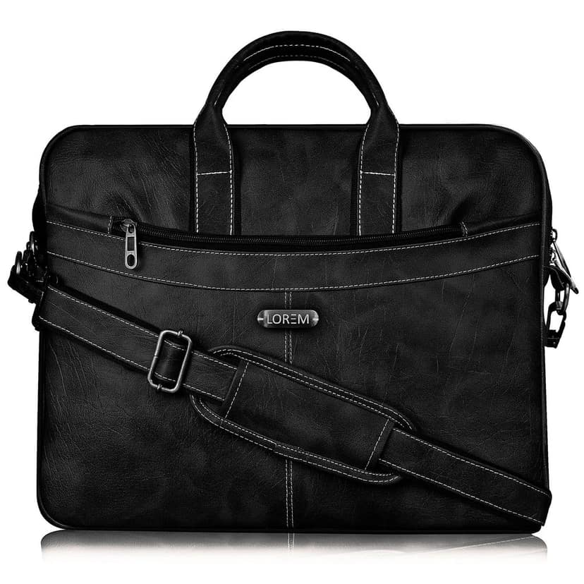 LOREM Tan Color Faux Leather 10L Laptop Messenger Bag For Men & Women BG14