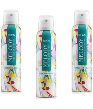 RIYA Melody Orchestra Body Spray, Deodorant for Unisex, Pack Of 3, 150 ml Each