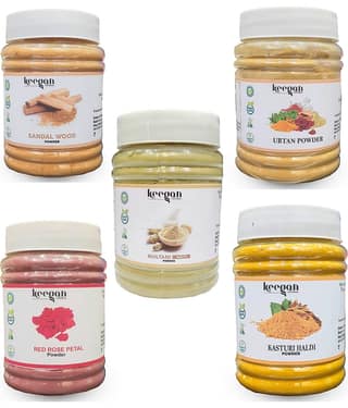 Keegan - Natural Glow Facial Kit For All Skin Type ( Pack of 5 )