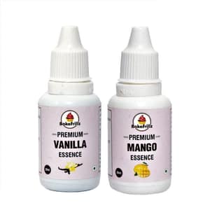 Bakefrillz Food Flavour Essence - Vanilla and Mango (20 ml x 2)