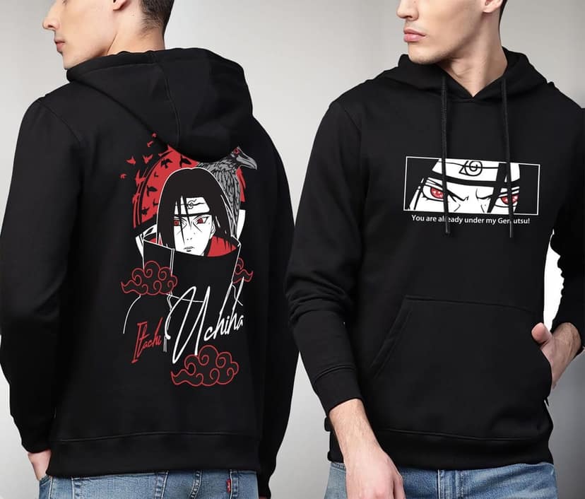 SCOTT FINCHER Itachi Uchiha Akatsuki Black Hoodie : AA(RSHOD)BLACK_129 view 3