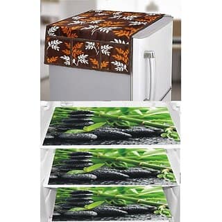 REVEXO Refrigerator Cover (Width: 20 cm, Multicolor)