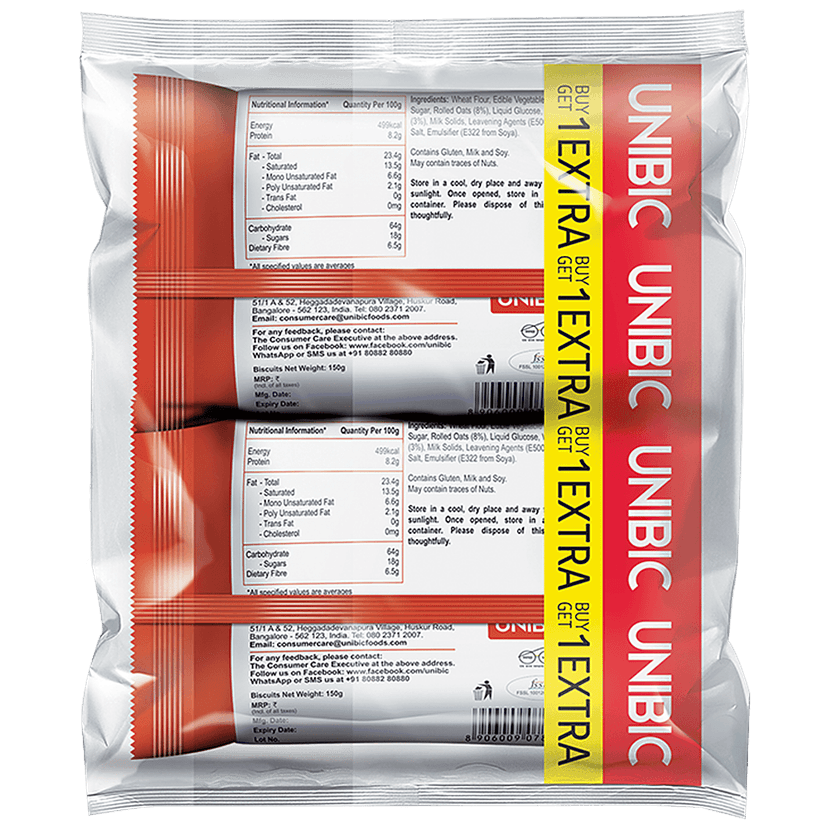 Unibic Cookies - Daily Digestive Oatmeal, 150 G view 2