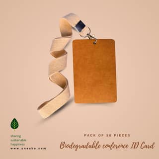 Bio Degradeble Confrence Id card 50 pcs