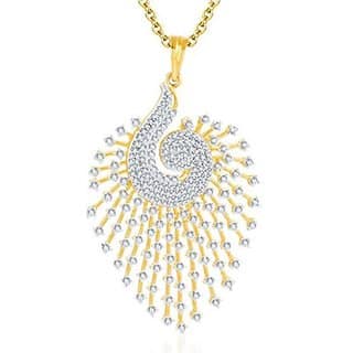 Hetprit Brass Gold Plated Beautiful Pendent Set For Women view 2