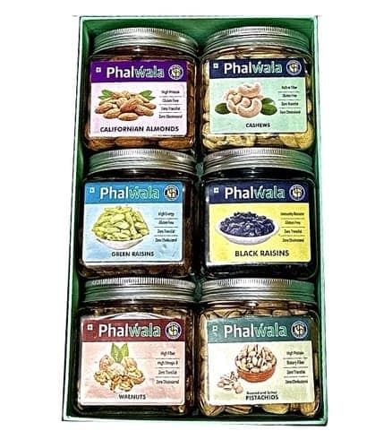 Dryfruit Collection 1200 Gms Gift Box of 6