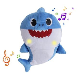Baby Shark Plush Sing and Light up Plush Toy For Kids 1 Years and Above (Blue)