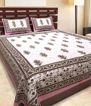 Bombay Spreads Cotton King Bedsheet ( Multi )