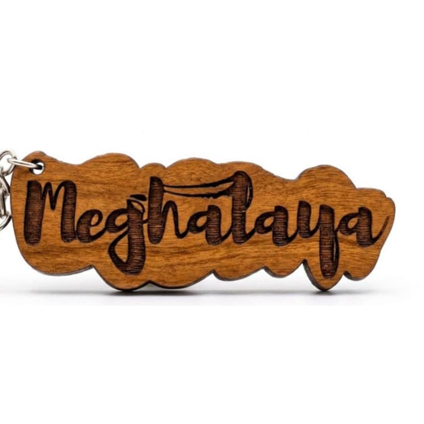ENGRAVED WOODEN KEYCHAIN view 2