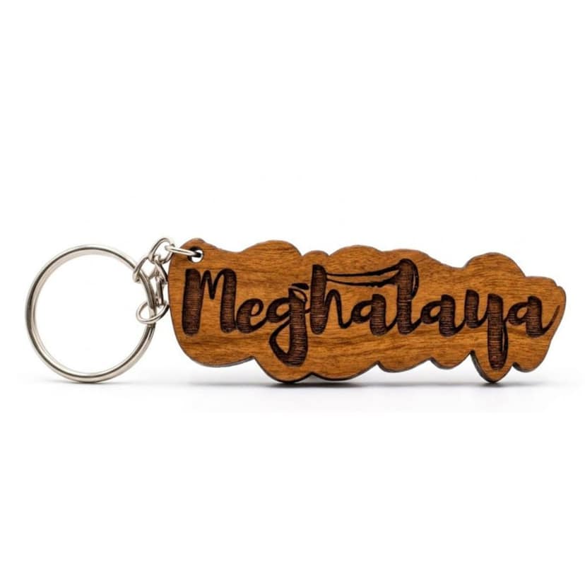 ENGRAVED WOODEN KEYCHAIN view 3
