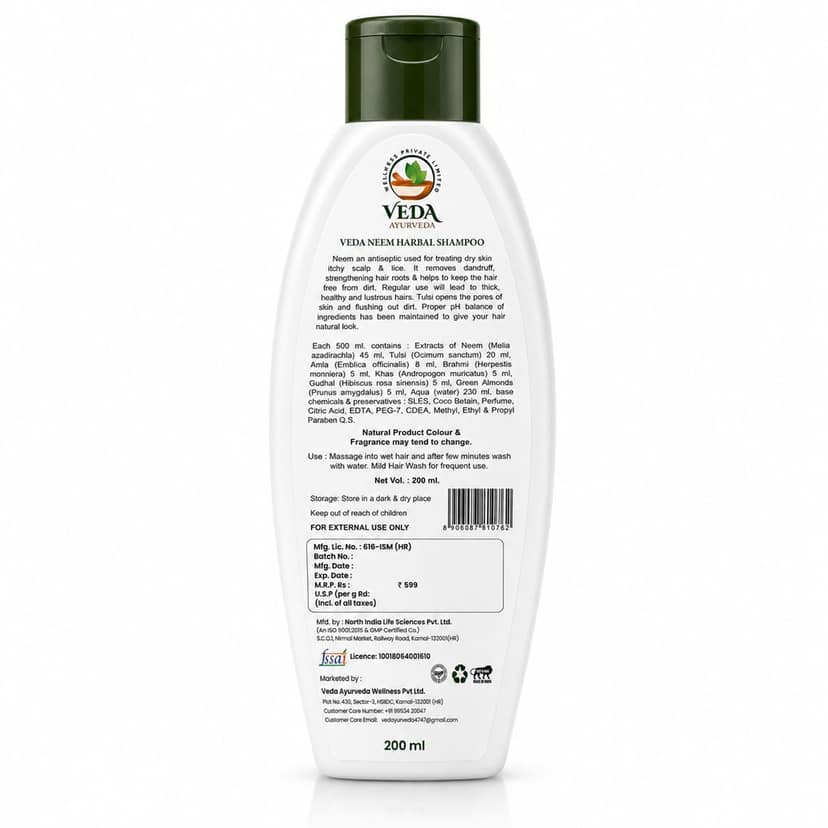 Veda Neem Herbal Shampoo view 2