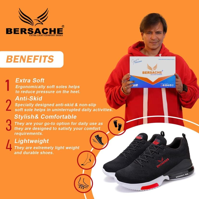 Bersache Premium Sports ,walking,Gym,cricket, Trending Running Shoes For Men's view 2