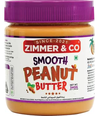 Zimmer & Co Smooth Peanut Butter Spread 340 g