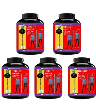 Hindustan Herbal HITE RIGHT GROW 150 no.s Capsule Pack of 5