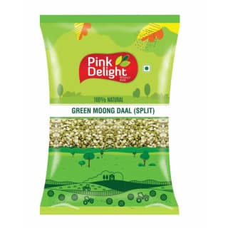 Pink Delight Premium Moong Hari Dal Dry and Unpolished 2 kg