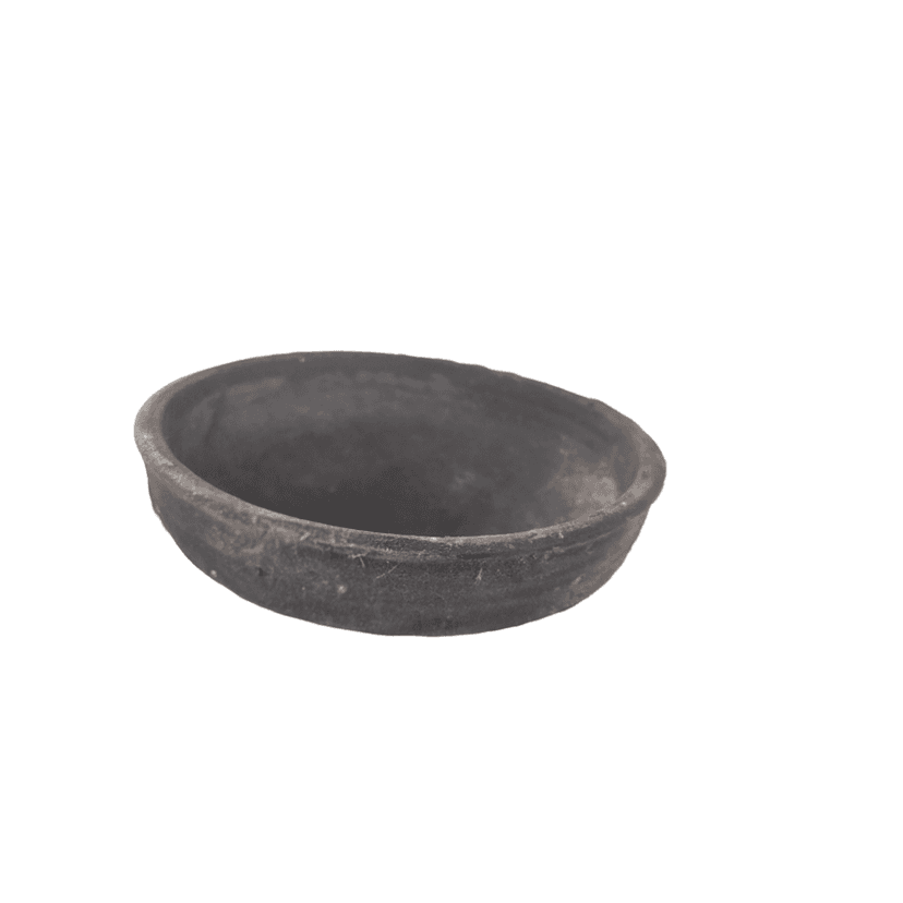 Handmade Black Clay Bowl for Cooking and Serving 1 anchu view 2