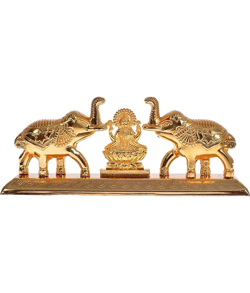 Fashion Bizz Handcrafted Goddess Lakshmi Roli Chawadecorative Showpiece - 7 cm