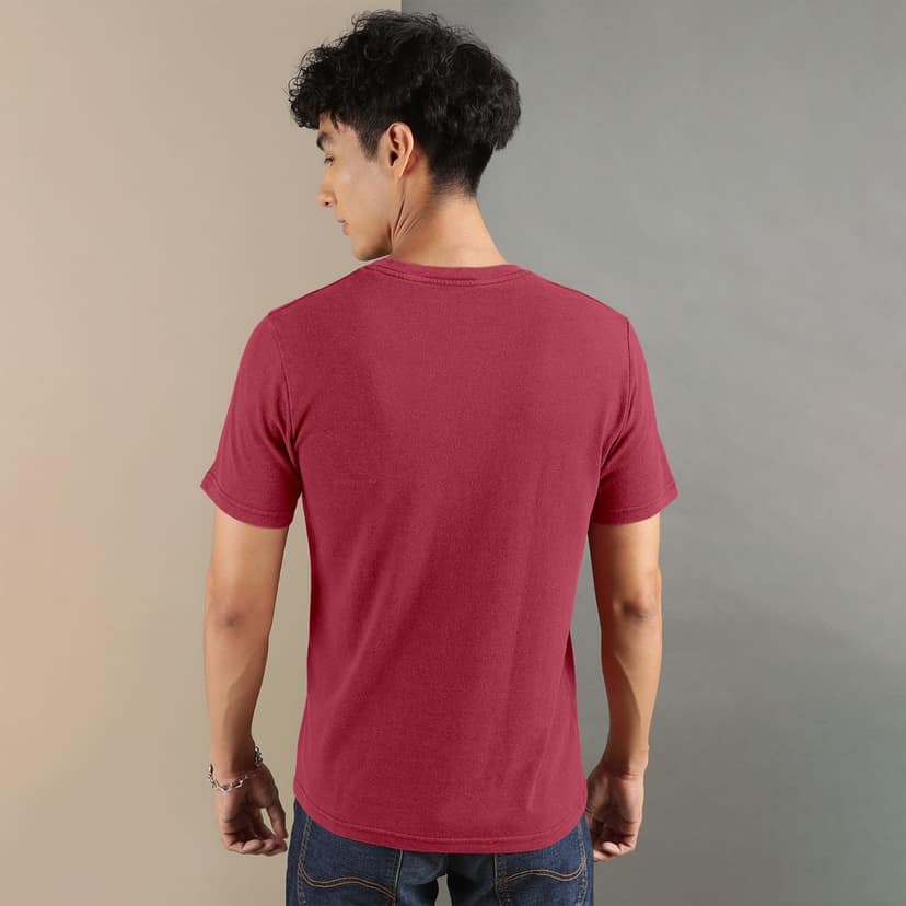 Ftx Men Printed Roundneck Cotton Rich Half Sleeve Tshirt view 2