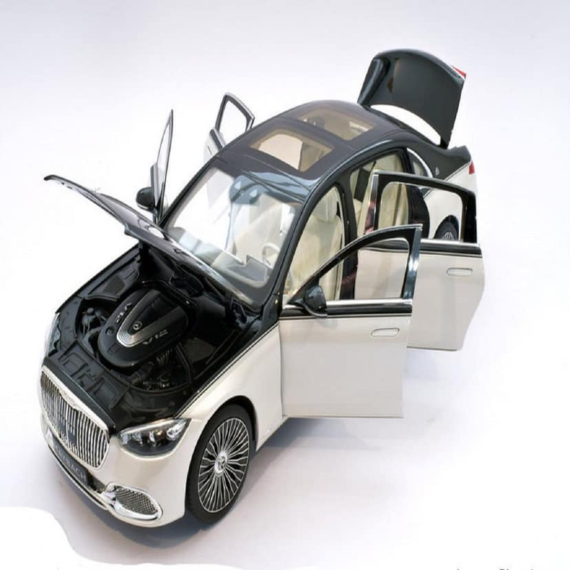 KTRS ENTERPRISE 1:24 For Mercedes-Benz Maybach S680 Alloy Model Pull Back Toy Car Collectible Model Car Die-Cast