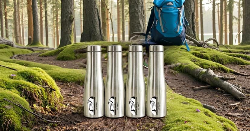 Wektu Stainless Steel Fridge Bottle/Single wall/1000ML/4PC/Flora