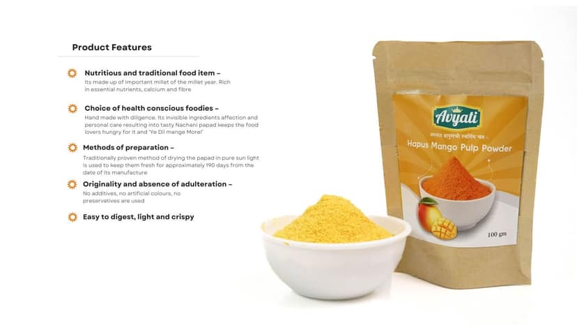 Hapus Mango Pulp Powder100g view 3