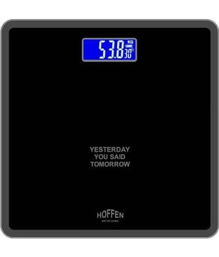 HOFFEN Hoffen Electronic Digital LCD Personal Health Body Fitness Weighing Scale HO-18 Black